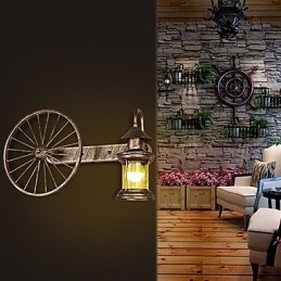 Rustieke Lodge Schilderij Kenmerk voor Mini Stijl Uplight Wandlampen Wandlamp