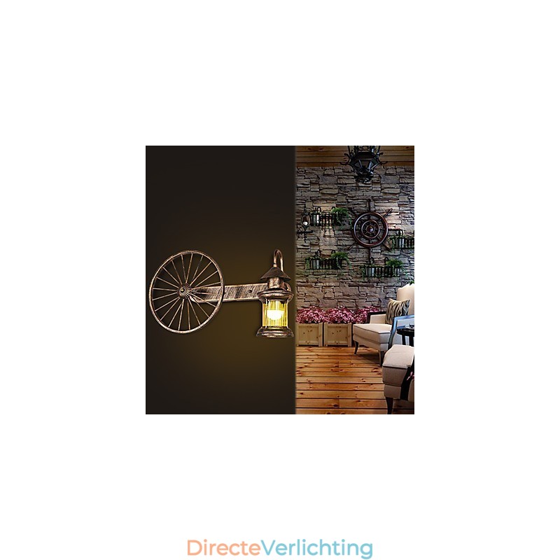 Rustieke Lodge Schilderij Kenmerk voor Mini Stijl Uplight Wandlampen Wandlamp