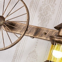 Rustieke Lodge Schilderij Kenmerk voor Mini Stijl Uplight Wandlampen Wandlamp