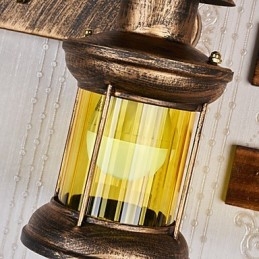 Rustieke Lodge Schilderij Kenmerk voor Mini Stijl Uplight Wandlampen Wandlamp