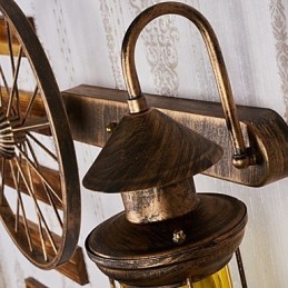 Rustieke Lodge Schilderij Kenmerk voor Mini Stijl Uplight Wandlampen Wandlamp