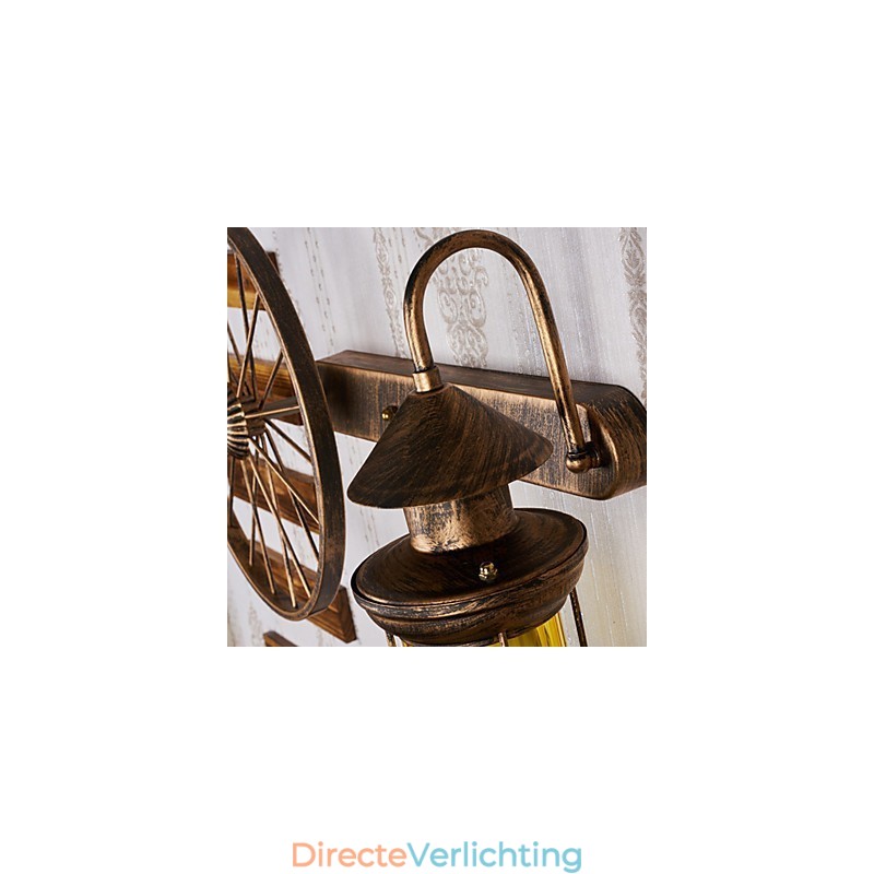 Rustieke Lodge Schilderij Kenmerk voor Mini Stijl Uplight Wandlampen Wandlamp