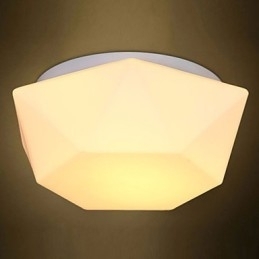 Creatieve witte diamanten glazen koepellamp absorberen