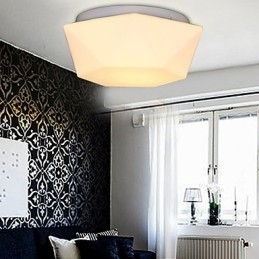 Creatieve witte diamanten glazen koepellamp absorberen