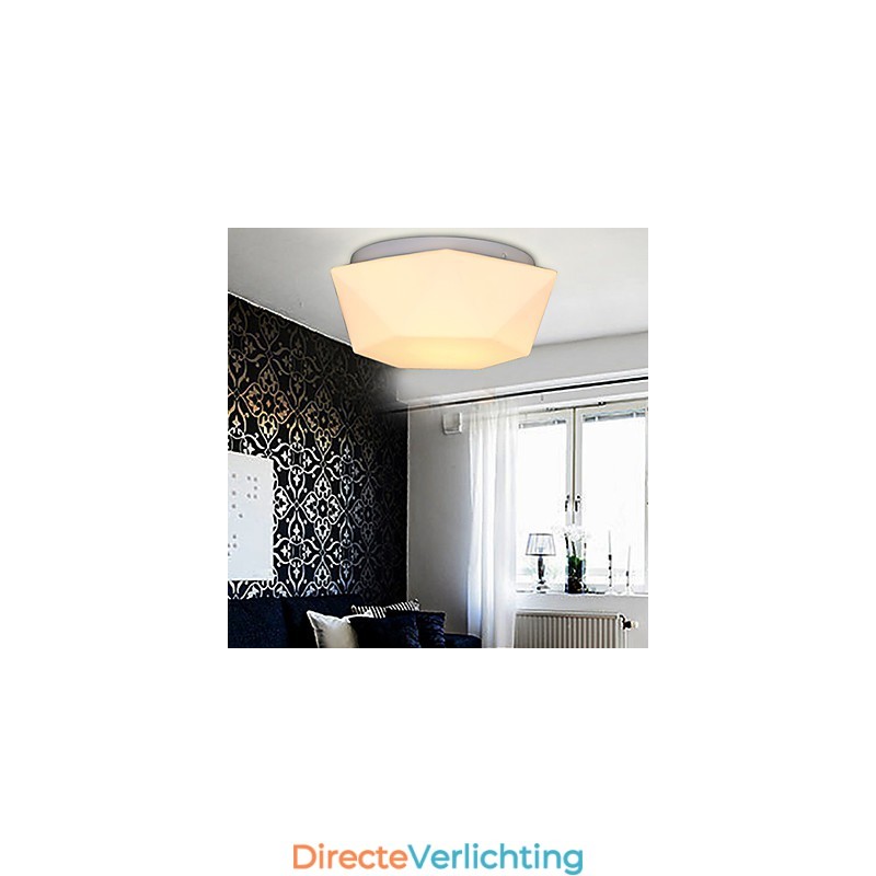 Creatieve witte diamanten glazen koepellamp absorberen