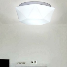 Creatieve witte diamanten glazen koepellamp absorberen
