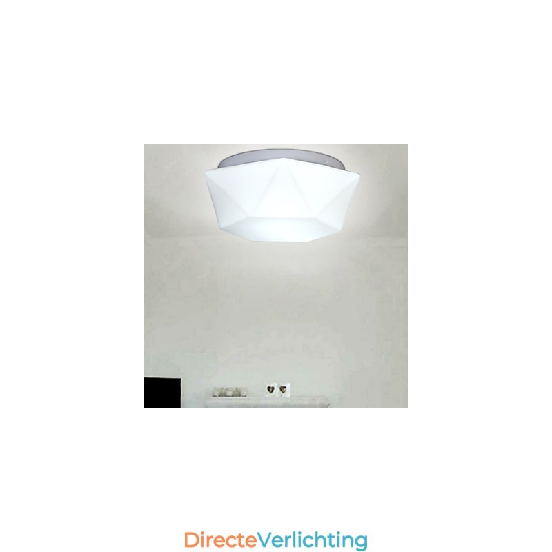 Creatieve witte diamanten glazen koepellamp absorberen
