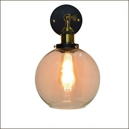 Wandlamp van ijzer Zwart Eenvoudige retro wandlamp Enkele kop Decoratieve wandlamp Europese stijl