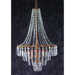 Moderne eigentijdse traditionele klassieke rustieke lodge retro lantaarn land kristal antieke messing metalen kroonluchter