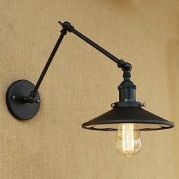Rustieke Lodge Country Retro Schilderij Kenmerk voor Mini Stijl Swing Arm Wandlamp