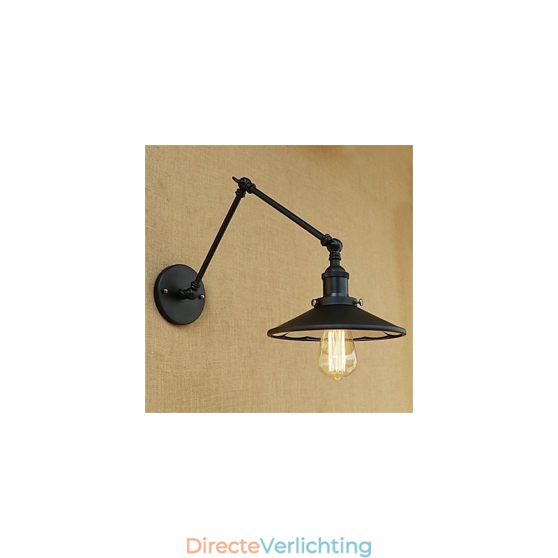 Rustieke Lodge Country Retro Schilderij Kenmerk voor Mini Stijl Swing Arm Wandlamp