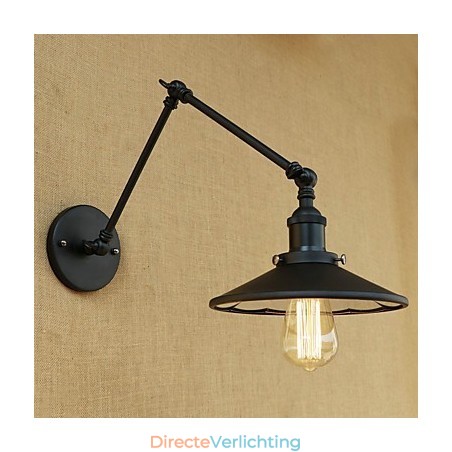 Rustieke Lodge Country Retro Schilderij Kenmerk voor Mini Stijl Swing Arm Wandlamp
