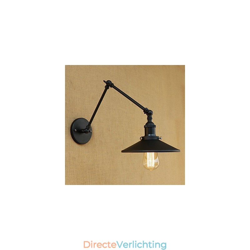 Rustieke Lodge Country Retro Schilderij Kenmerk voor Mini Stijl Swing Arm Wandlamp