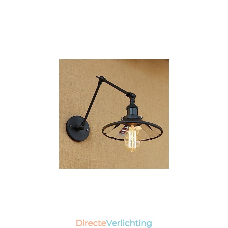 Rustieke Lodge Country Retro Schilderij Kenmerk voor Mini Stijl Swing Arm Wandlamp