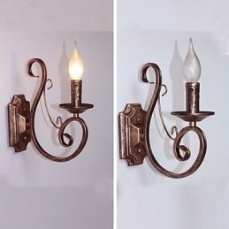Mini Retro Wandlamp Hal Metalen Kaars Vorm Wandlamp Verlichting