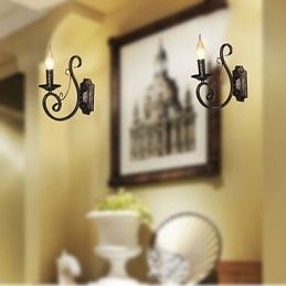 Mini Retro Wandlamp Hal Metalen Kaars Vorm Wandlamp Verlichting
