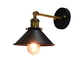 Verf enkele muur ijzeren wandlamp domme zwarte lichtzwaardlamp op muur