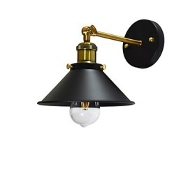Verf enkele muur ijzeren wandlamp domme zwarte lichtzwaardlamp op muur