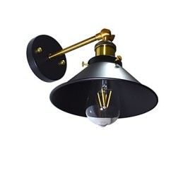 Verf enkele muur ijzeren wandlamp domme zwarte lichtzwaardlamp op muur