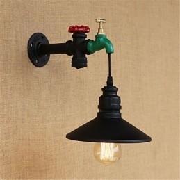 Landelijke nieuwigheid Retro schilderijfunctie voor Mini-stijl Ambient Light Wandlampen Wandlamp