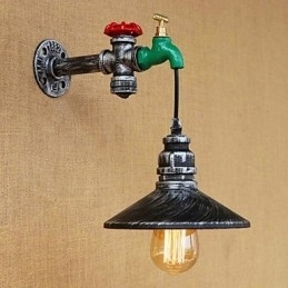 Landelijke nieuwigheid Retro schilderijfunctie voor Mini-stijl Ambient Light Wandlampen Wandlamp