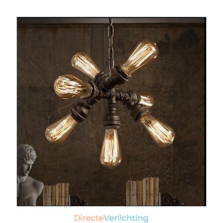 Amerikaanse industriële waterpijp retro stijl wind 7 lichts hanglamp Amerikaanse industriële waterpijp retro stijl wind 7 lichts hanglamp