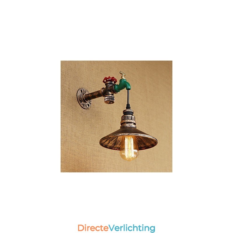 Landelijke nieuwigheid Retro schilderijfunctie voor Mini-stijl Ambient Light Wandlampen Wandlamp