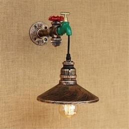 Landelijke nieuwigheid Retro schilderijfunctie voor Mini-stijl Ambient Light Wandlampen Wandlamp