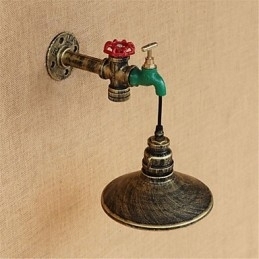 Landelijke nieuwigheid Retro schilderijfunctie voor Mini-stijl Ambient Light Wandlampen Wandlamp