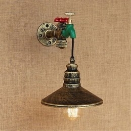 Landelijke nieuwigheid Retro schilderijfunctie voor Mini-stijl Ambient Light Wandlampen Wandlamp