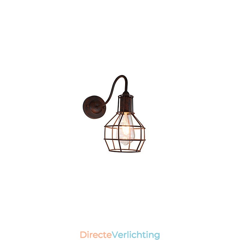 Wandlamp Wandlampen Muur Roestkleurige Retro Wandlamp