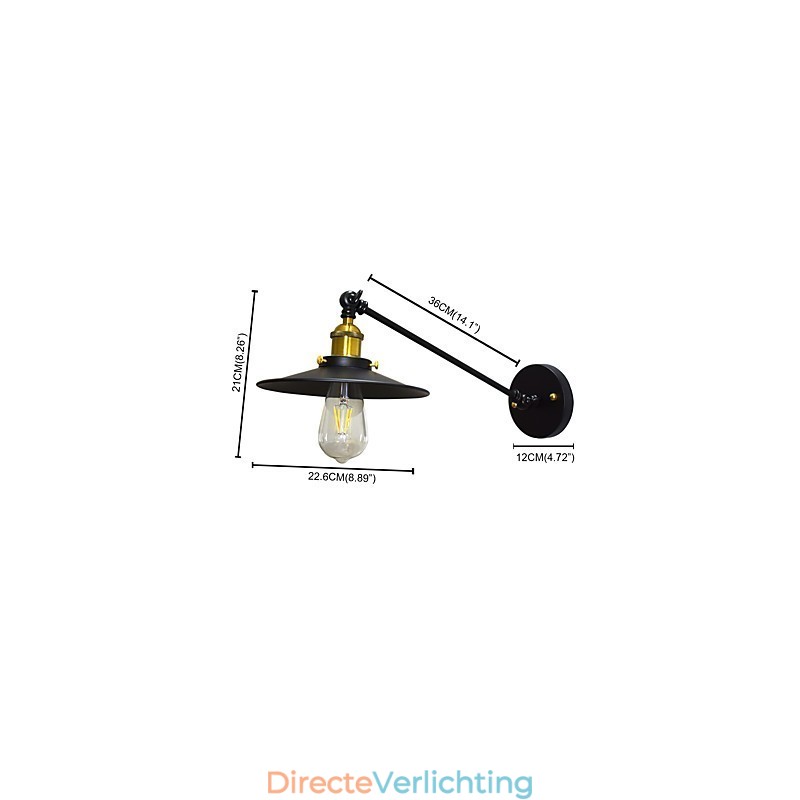 Buzz Wall Iron Wandlamp Dumb Black Lightsaber Lamp Aan De Muur