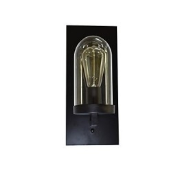 Geschilderde stalen wandlamp Dumb Black American Coffee Decoratie Retro wandlamp Lichtzwaardlamp op de muur