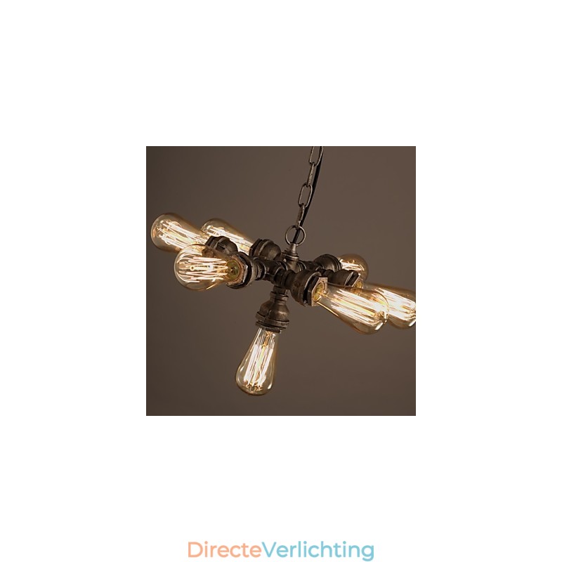 Amerikaanse industriële waterpijp retro stijl wind 7 lichts hanglamp