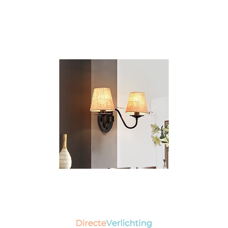 Rustieke Lodge Eenvoudige Vintage Schilderij Feature Ambient Light Wandlampen Wandlamp