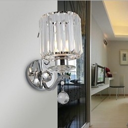 Kristallen moderne eigentijdse gegalvaniseerde kenmerkende uplight wandlampen wandlamp