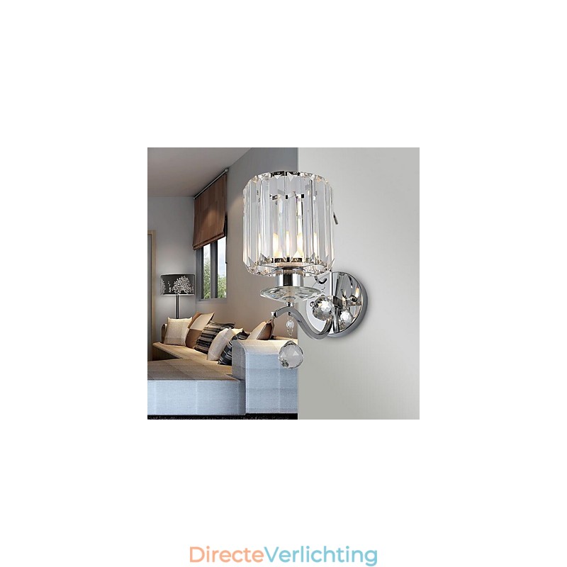 Kristallen moderne eigentijdse gegalvaniseerde kenmerkende uplight wandlampen wandlamp