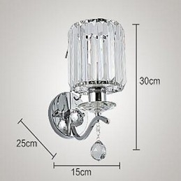 Kristallen moderne eigentijdse gegalvaniseerde kenmerkende uplight wandlampen wandlamp