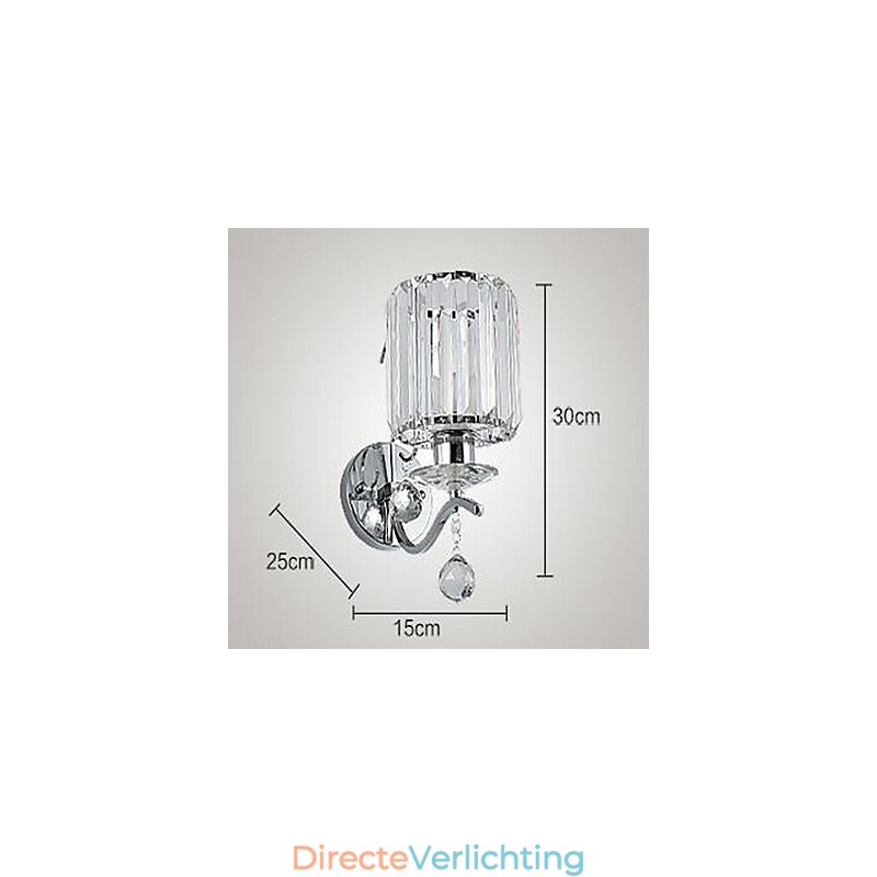 Kristallen moderne eigentijdse gegalvaniseerde kenmerkende uplight wandlampen wandlamp