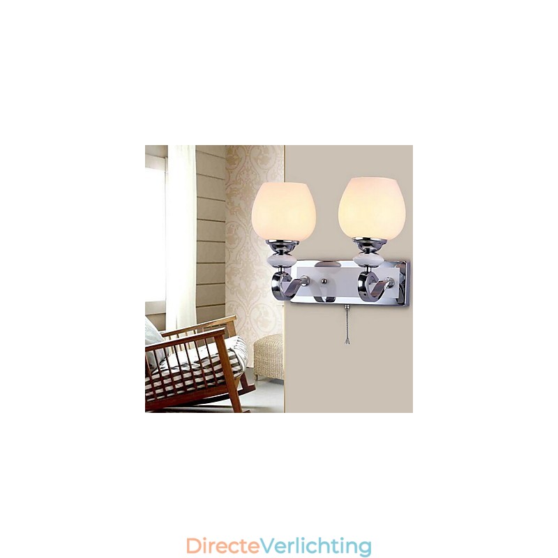 Moderne eigentijdse gegalvaniseerde kenmerkende uplight wandlampen wandlamp