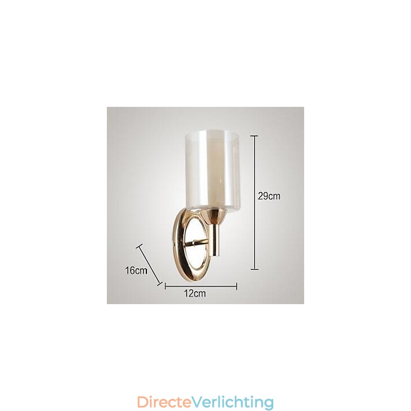 Moderne eigentijdse gegalvaniseerde kenmerkende uplight wandlampen wandlamp