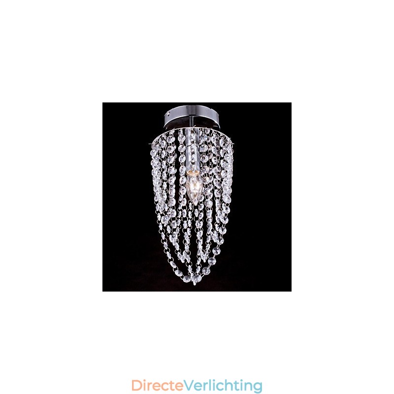 Plafondlampen 1 lichts kristal artistiek roestvrij staal plating