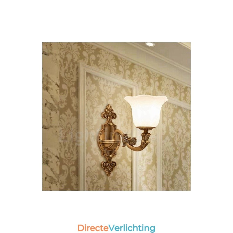Enkelvoudige lamp Traditionele klassieke woonkamer Eetkamer Slaapkamer Metalen luxe binnenwandlampen