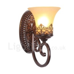 Enkele lamp Rustieke Lodge Woonkamer Eetkamer Slaapkamer Metalen Binnen Wandlampen