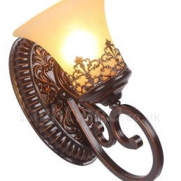 Enkele lamp Rustieke Lodge Woonkamer Eetkamer Slaapkamer Metalen Binnen Wandlampen