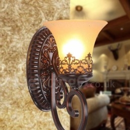 Enkele lamp Rustieke Lodge Woonkamer Eetkamer Slaapkamer Metalen Binnen Wandlampen