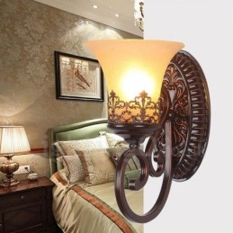 Enkele lamp Rustieke Lodge Woonkamer Eetkamer Slaapkamer Metalen Binnen Wandlampen