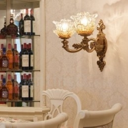 2 Lichte Traditionele Klassieke Woonkamer Eetkamer Slaapkamer Metalen Binnen Wandlampen