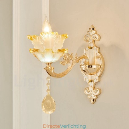 Enkelvoudige lamp Traditionele klassieke woonkamer Eetkamer Slaapkamer Metalen luxe binnenwandlampen Enkelvoudige lamp Traditionele klassieke woonkamer Eetkamer Slaapkamer Metalen luxe binnenwandlampen