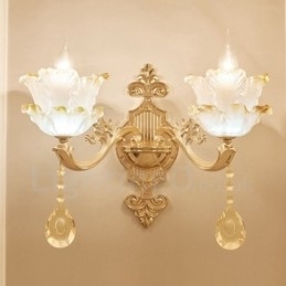 2 Lichte Traditionele Klassieke Woonkamer Eetkamer Slaapkamer Metalen Binnen Wandlampen